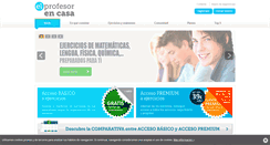 Desktop Screenshot of elprofesorencasa.com