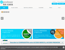 Tablet Screenshot of elprofesorencasa.com